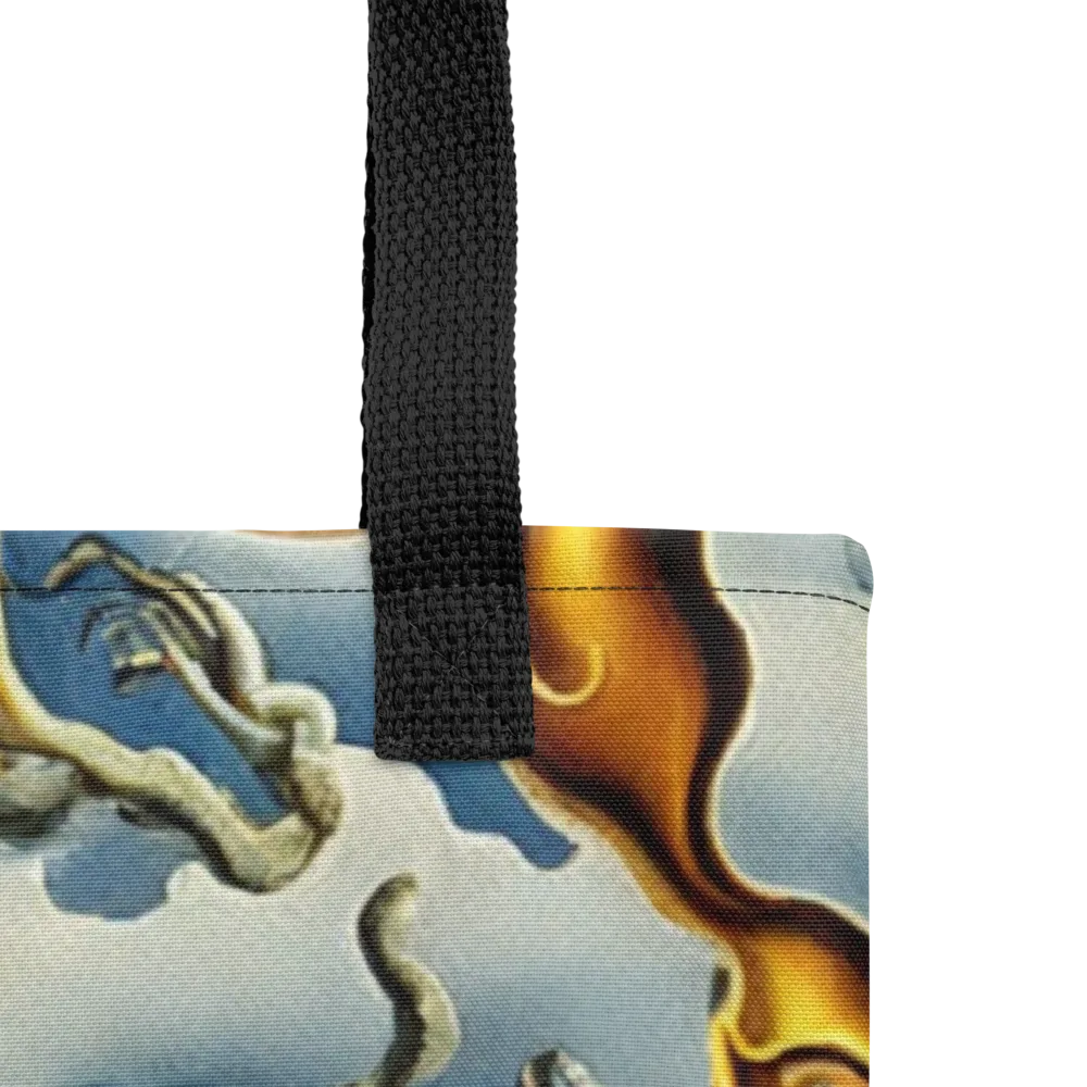 Gilded Cloud Serpents on Tote Bag — Product details