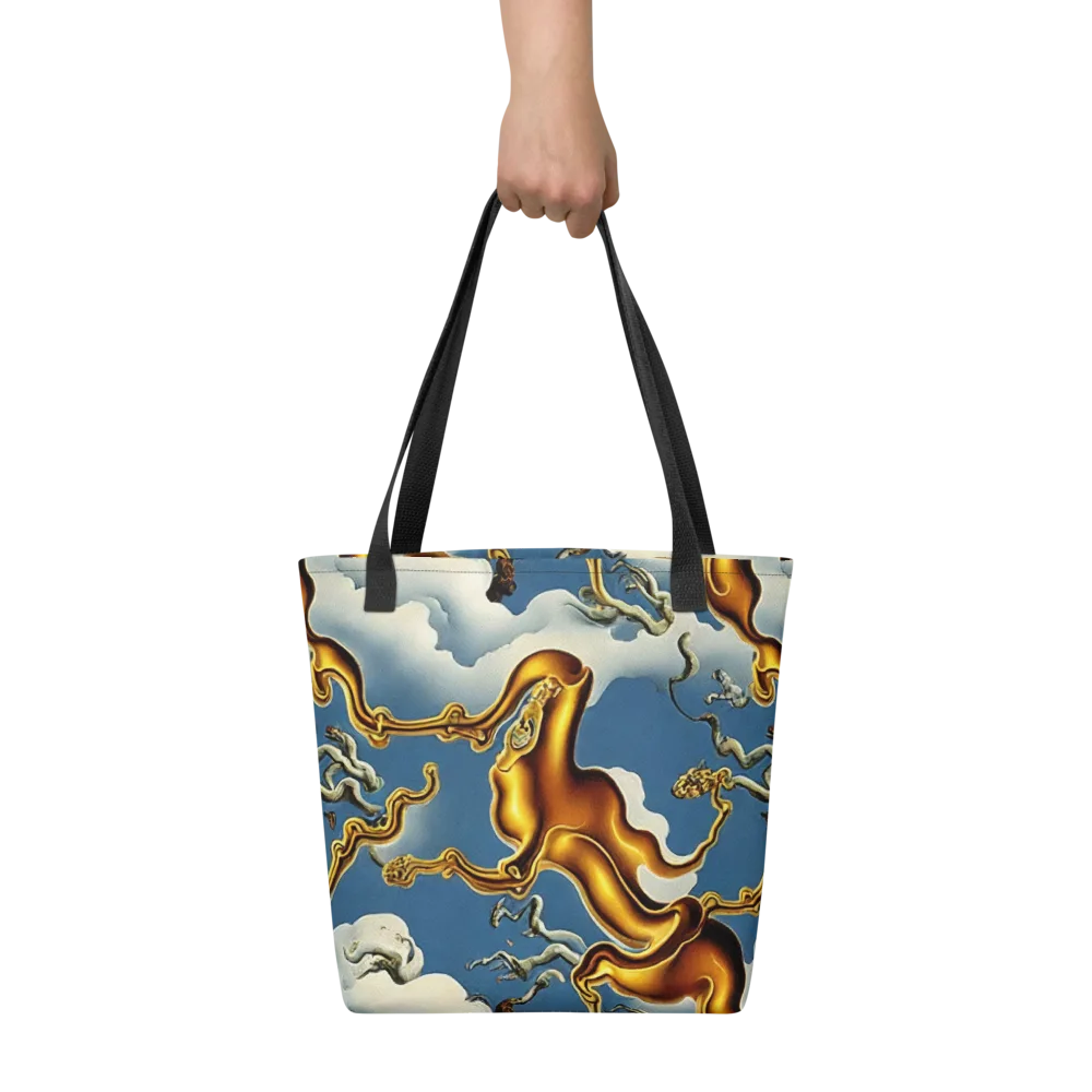 Gilded Cloud Serpents on Tote Bag — Front