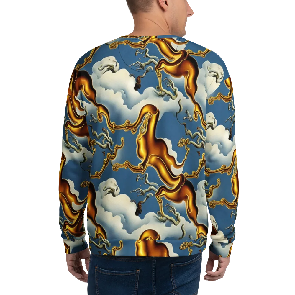 Gilded Cloud Serpents on Sweatshirt — Back