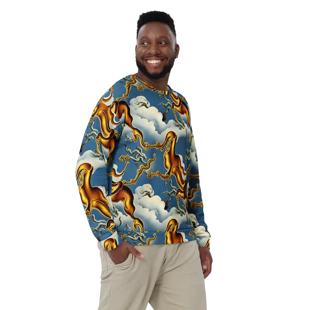 Gilded Cloud Serpents on Sweatshirt — Front