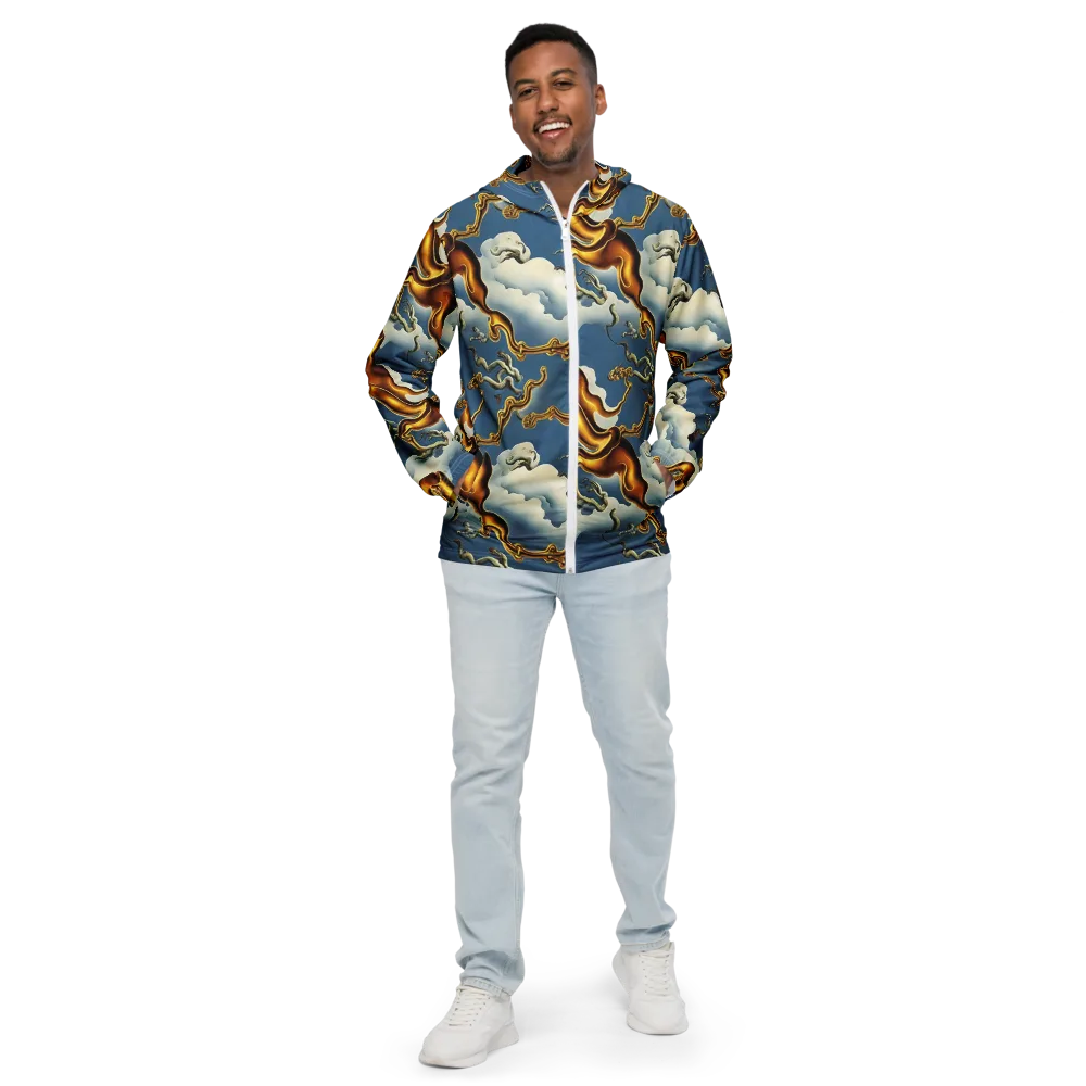 Gilded Cloud Serpents on Men's Windbreaker — Front