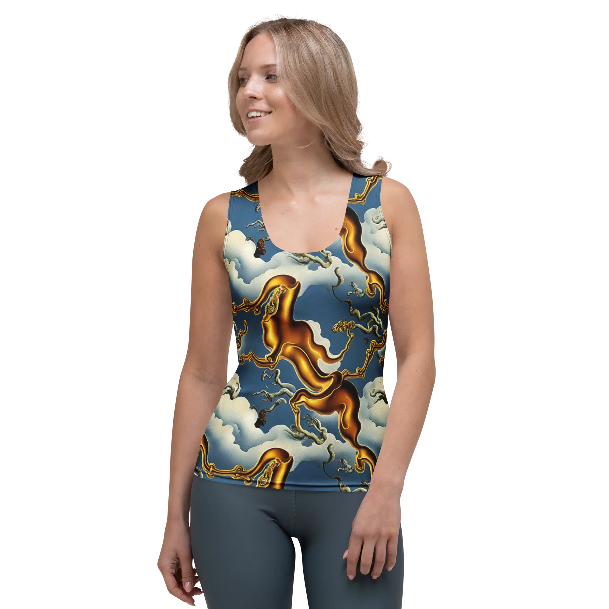 Gilded Cloud Serpents on Women's Tank Top — Front