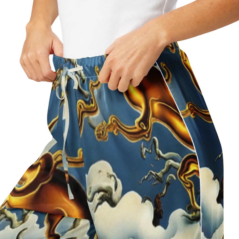Gilded Cloud Serpents on Women's Pajama Pants — Product details