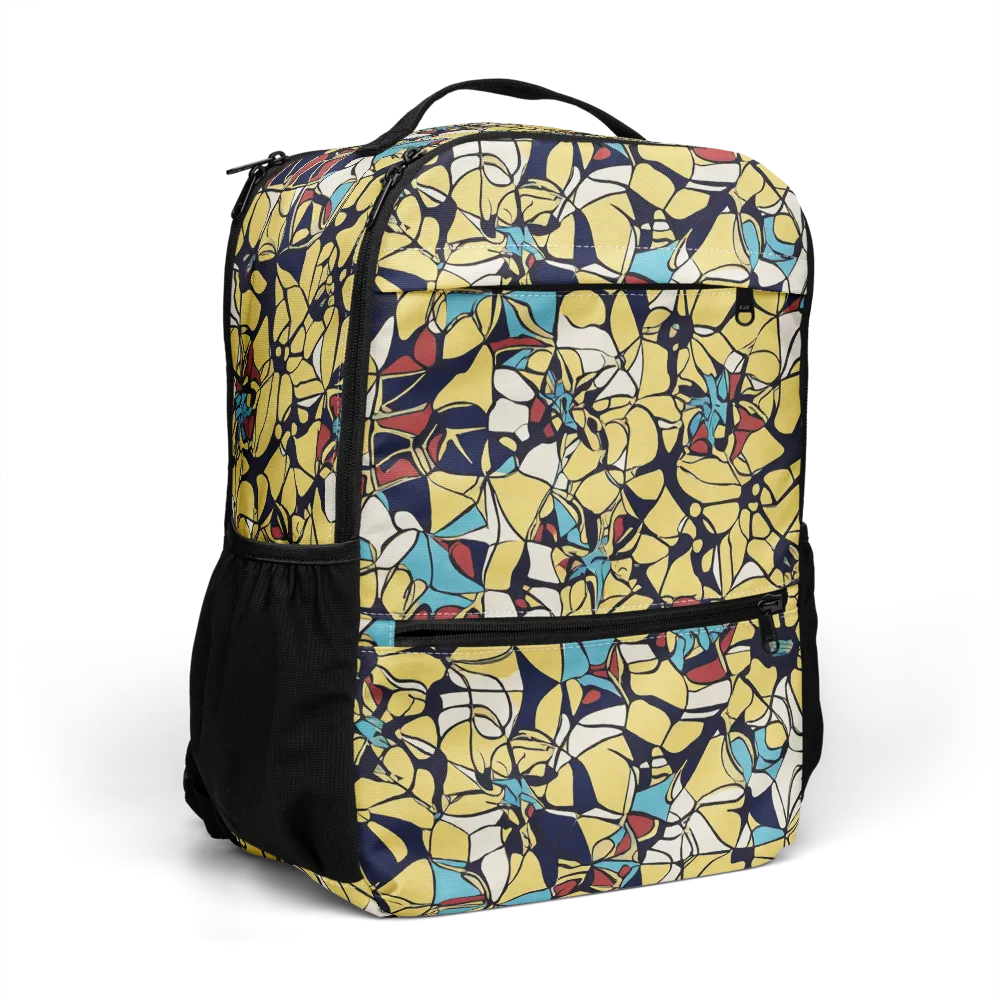 Sunlit Mosaic on Utility Backpack — Right Front
