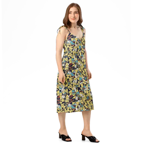 Sunlit Mosaic on a Slip Dress