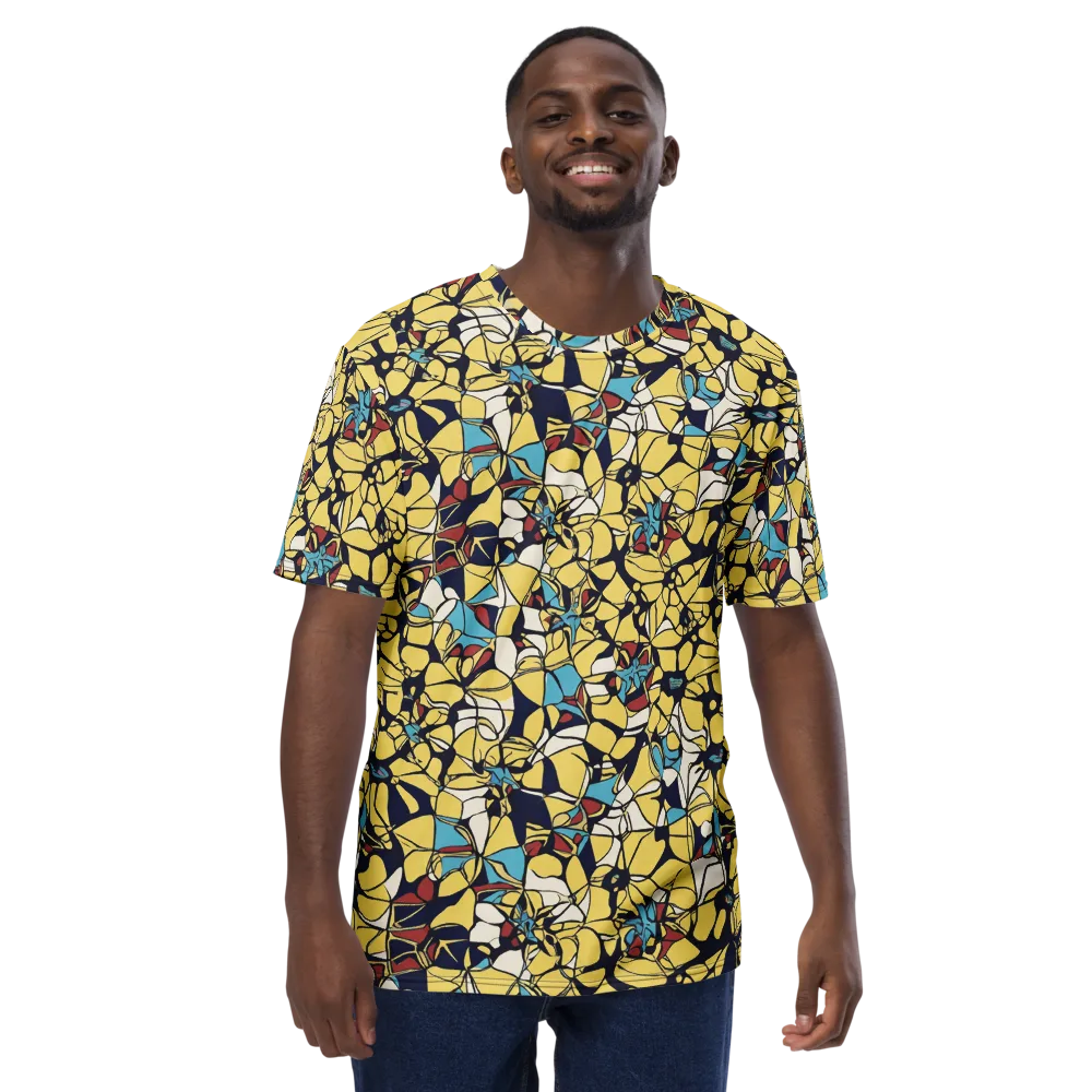 Sunlit Mosaic on Men's Crew Neck T-Shirt — Front