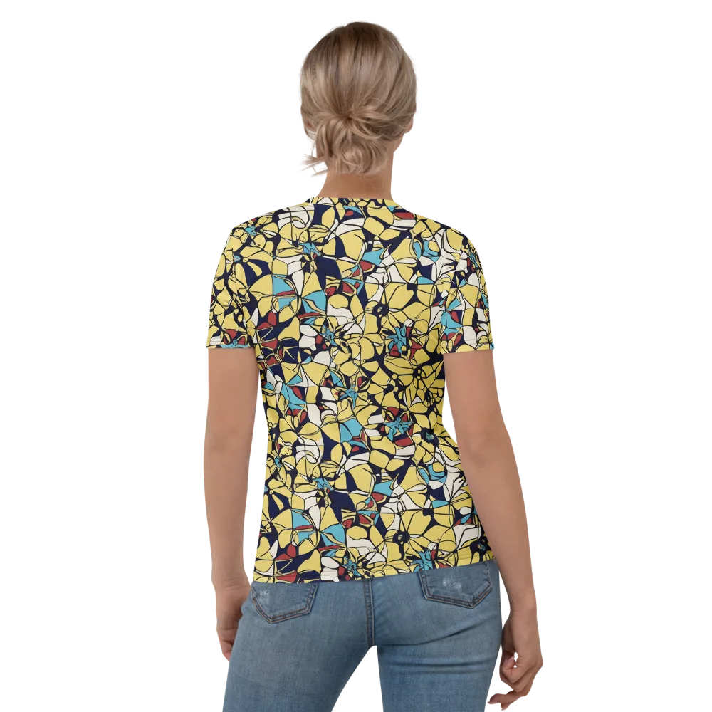Sunlit Mosaic on Women's Crew Neck T-Shirt — Back