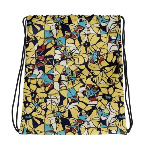 Sunlit Mosaic on a Drawstring Bag