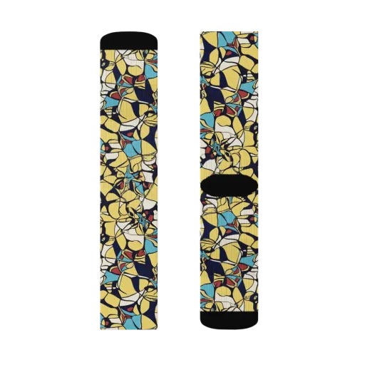Sunlit Mosaic on a Socks