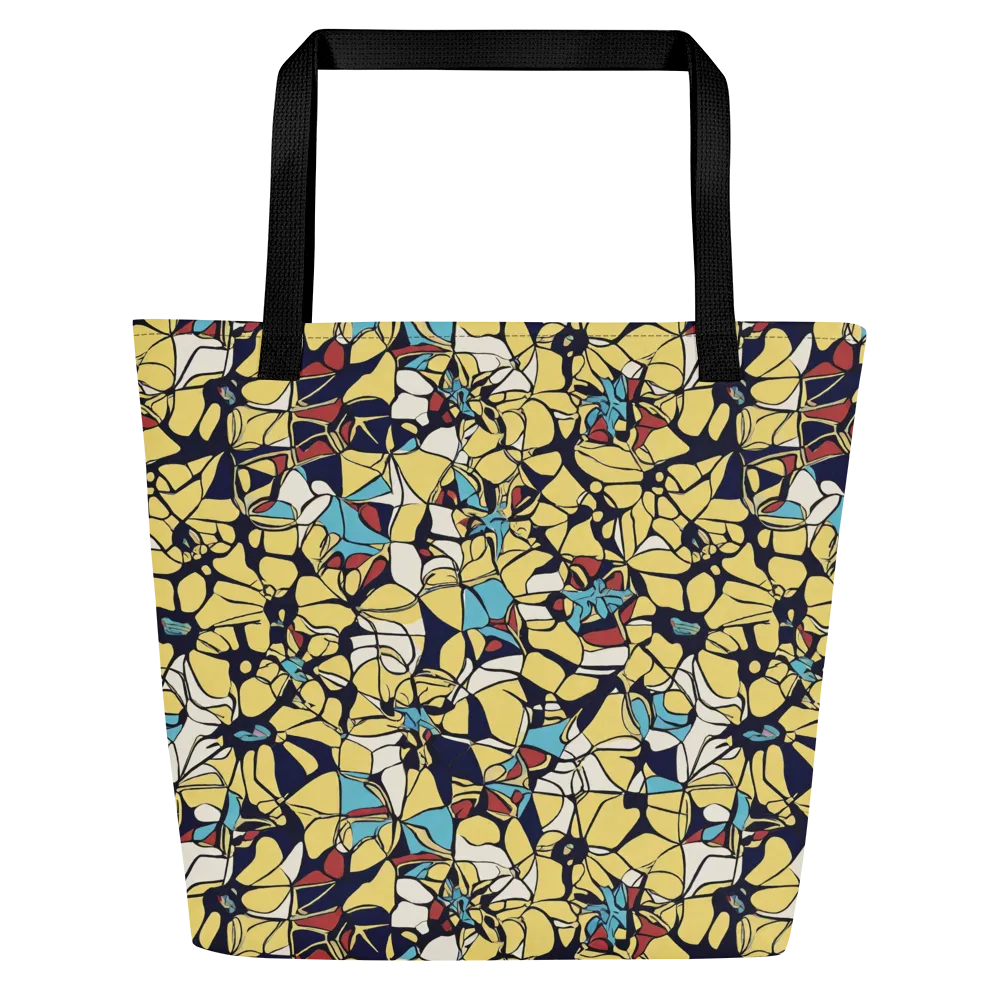 Sunlit Mosaic on Large Tote Bag W/ Pocket — Front