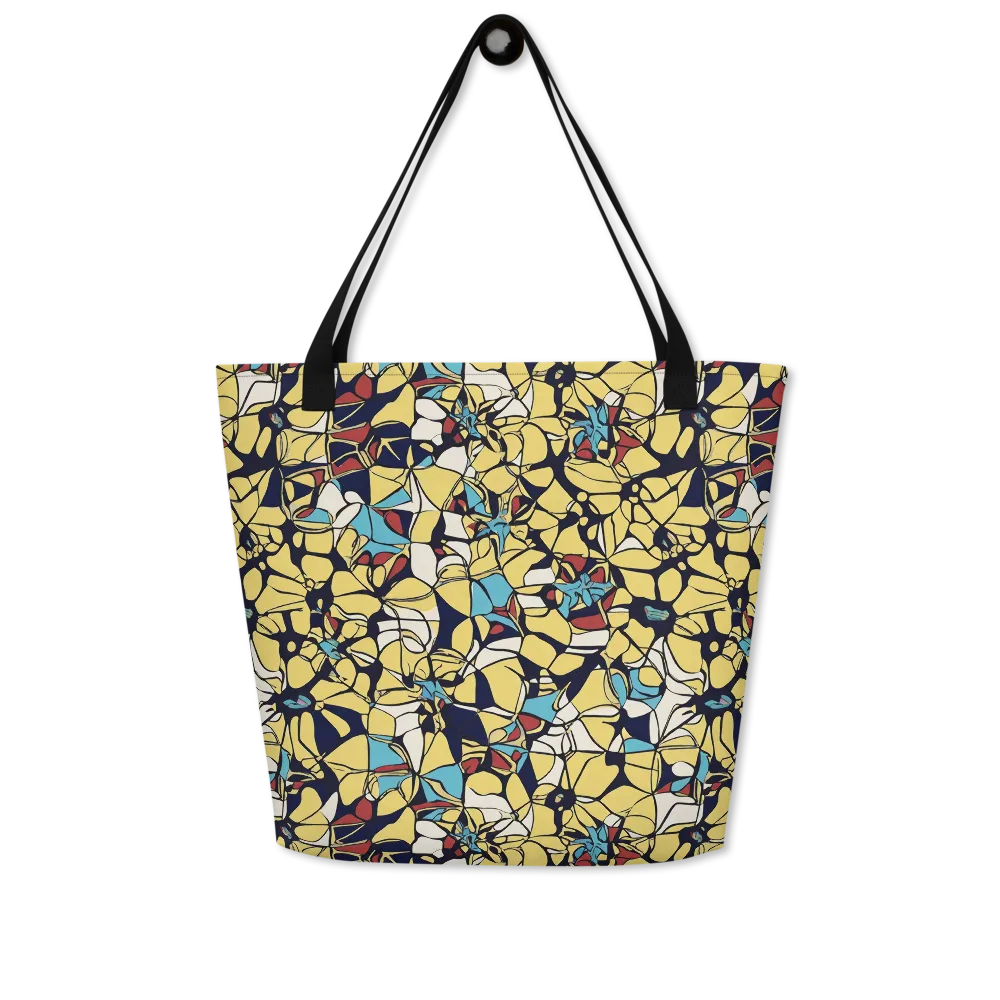 Sunlit Mosaic on Large Tote Bag W/ Pocket — Front