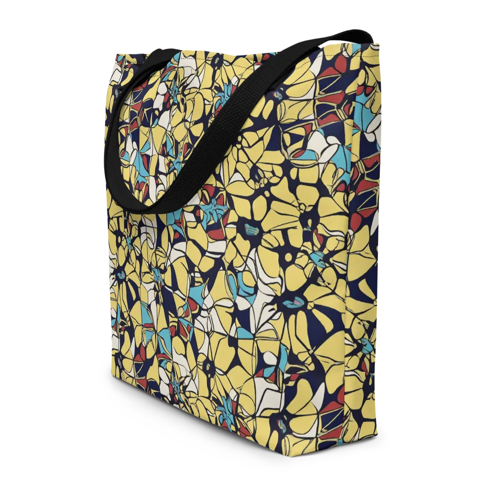 Sunlit Mosaic on Large Tote Bag W/ Pocket — Front