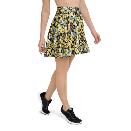 Sunlit Mosaic on a Skater Skirt