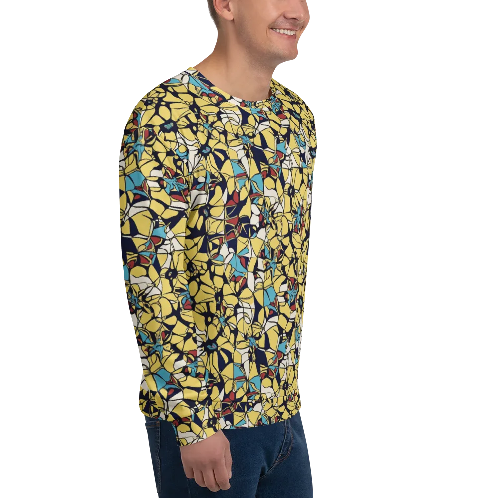 Sunlit Mosaic on Sweatshirt — Right Front