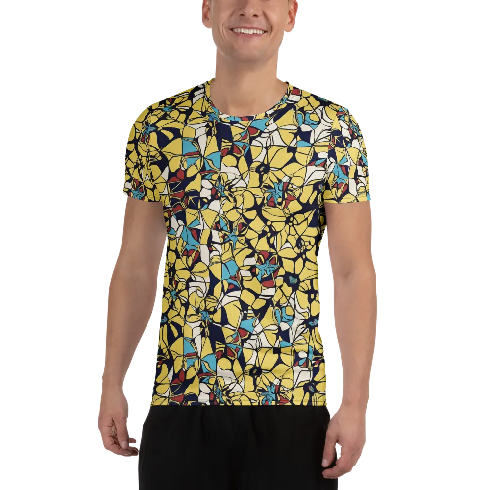 Sunlit Mosaic on Men's Athletic T-Shirt — Front