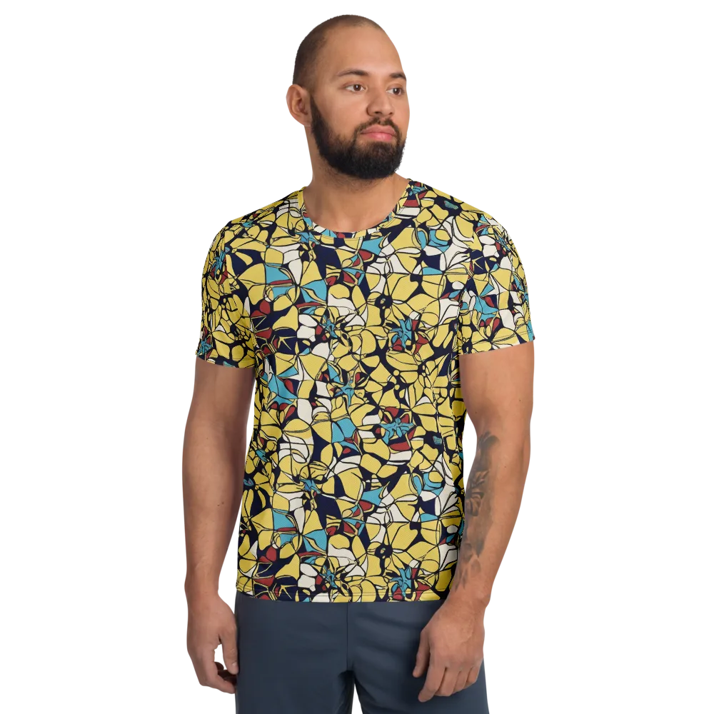 Sunlit Mosaic on Men's Athletic T-Shirt — Front