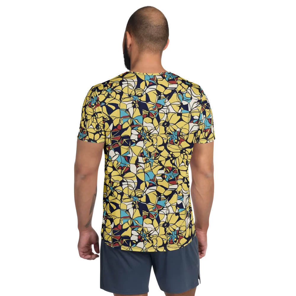 Sunlit Mosaic on Men's Athletic T-Shirt — Back