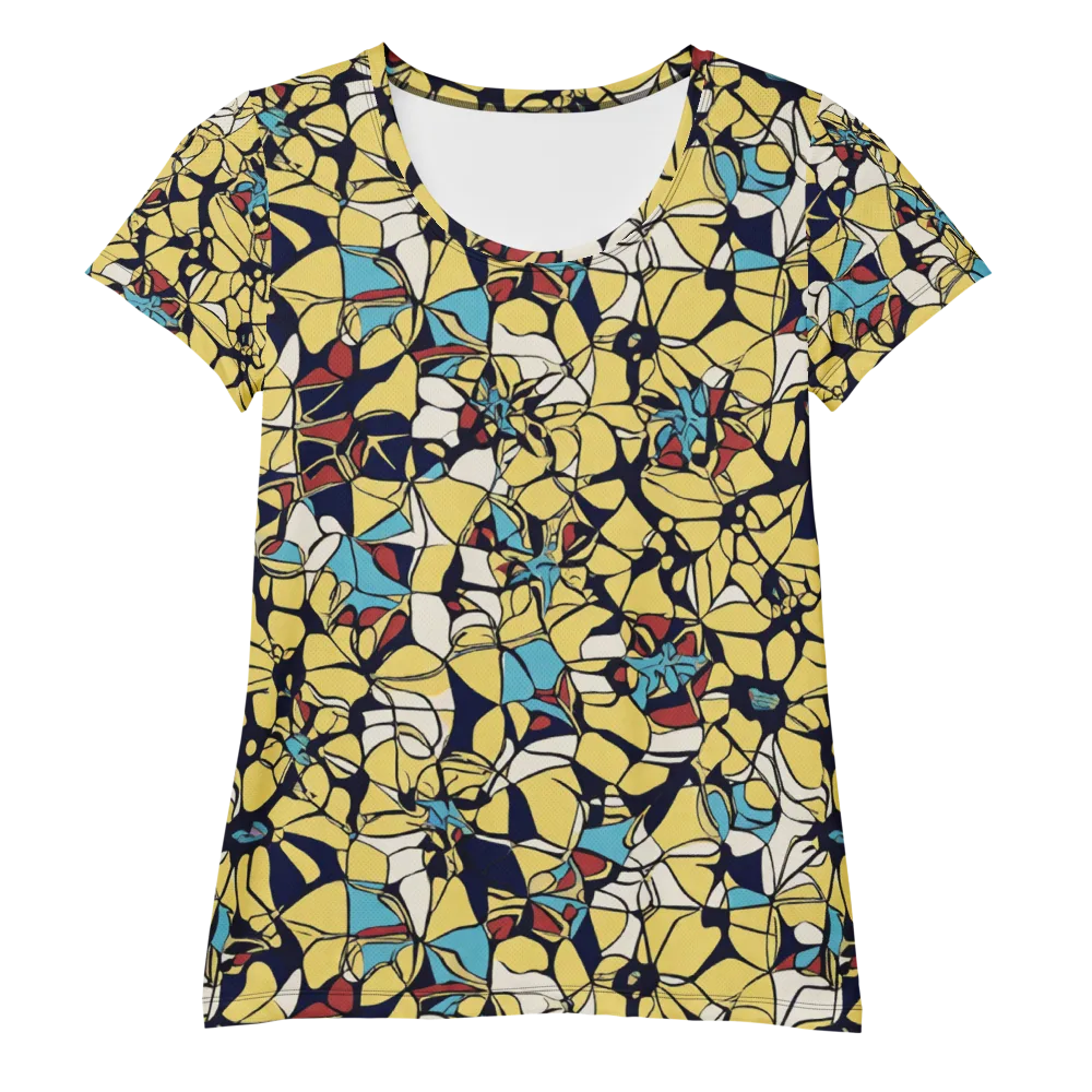 Sunlit Mosaic on Women's Athletic T-Shirt — Front