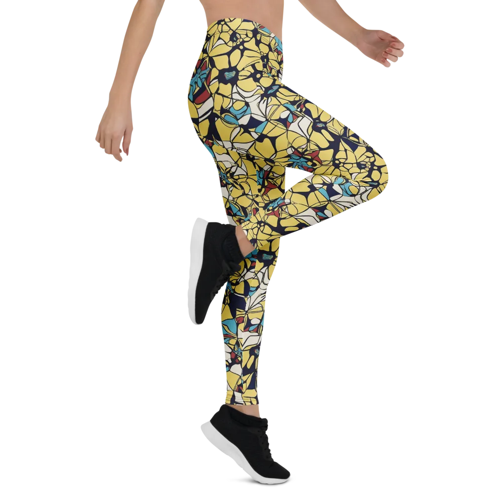 Sunlit Mosaic on Leggings — Right