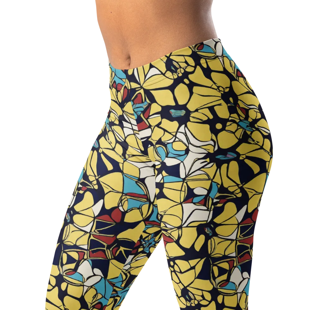 Sunlit Mosaic on Leggings — Left Front