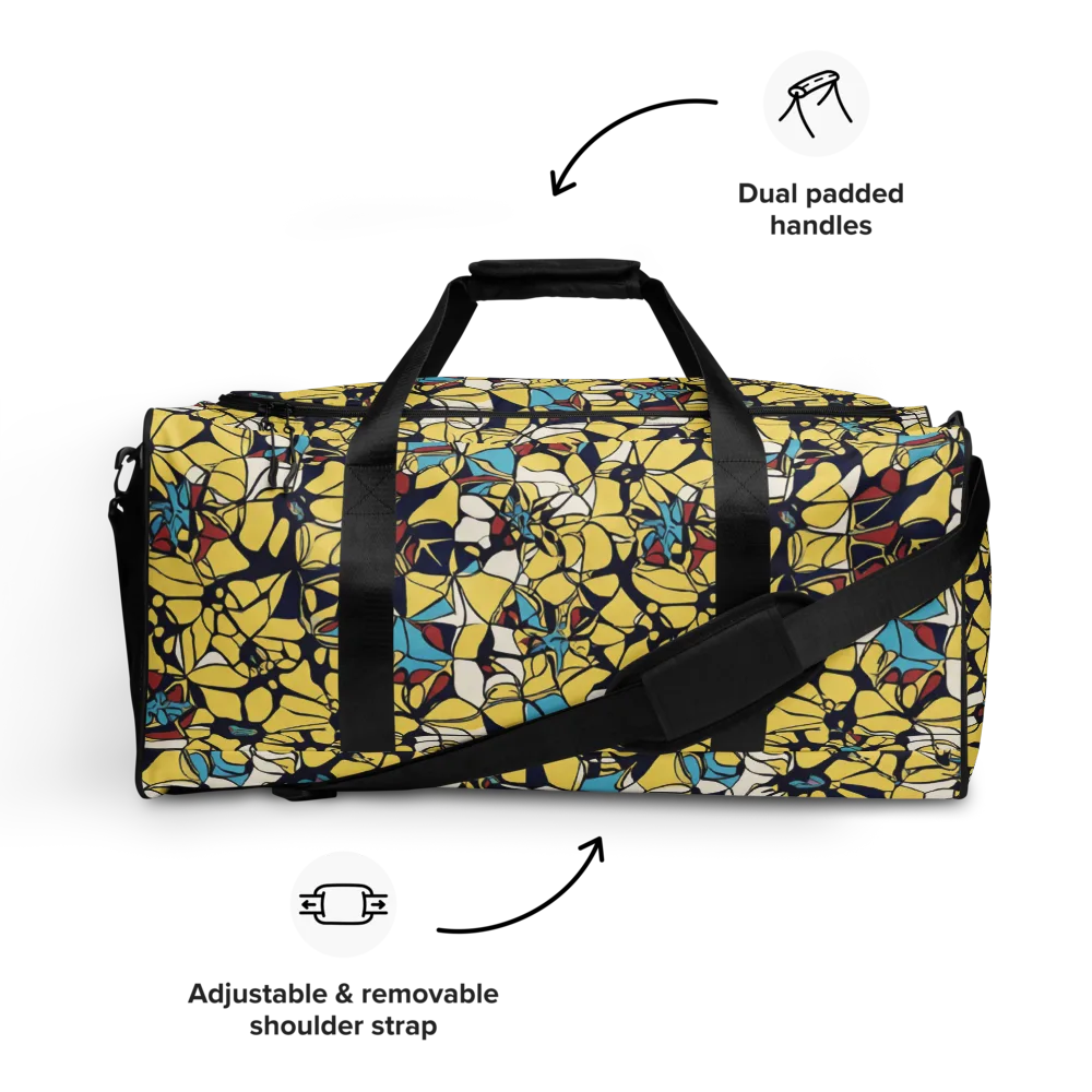 Sunlit Mosaic on Duffle Bag — Front