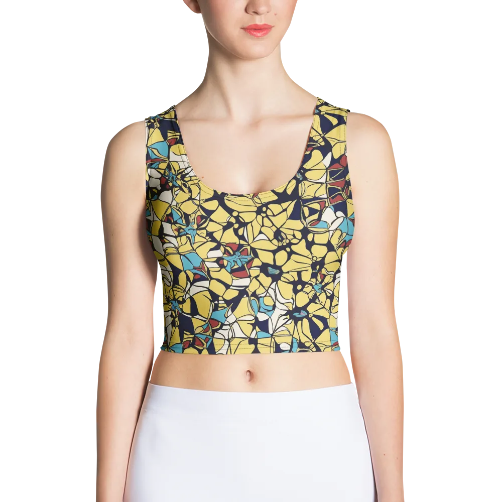 Sunlit Mosaic on Crop Top — Front