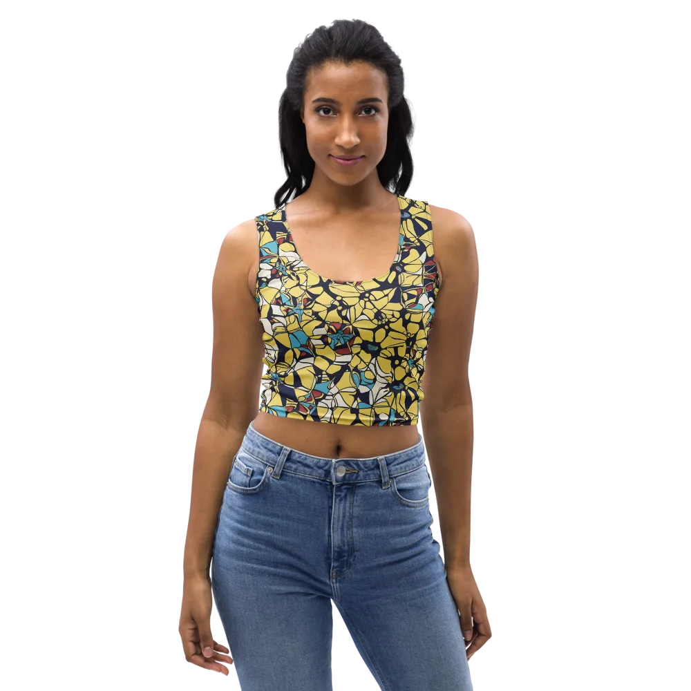Sunlit Mosaic on Crop Top — Front