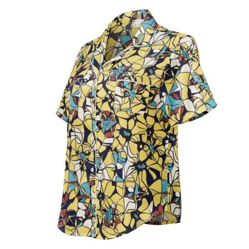 Sunlit Mosaic on a Women's Short Sleeve Pajama Top