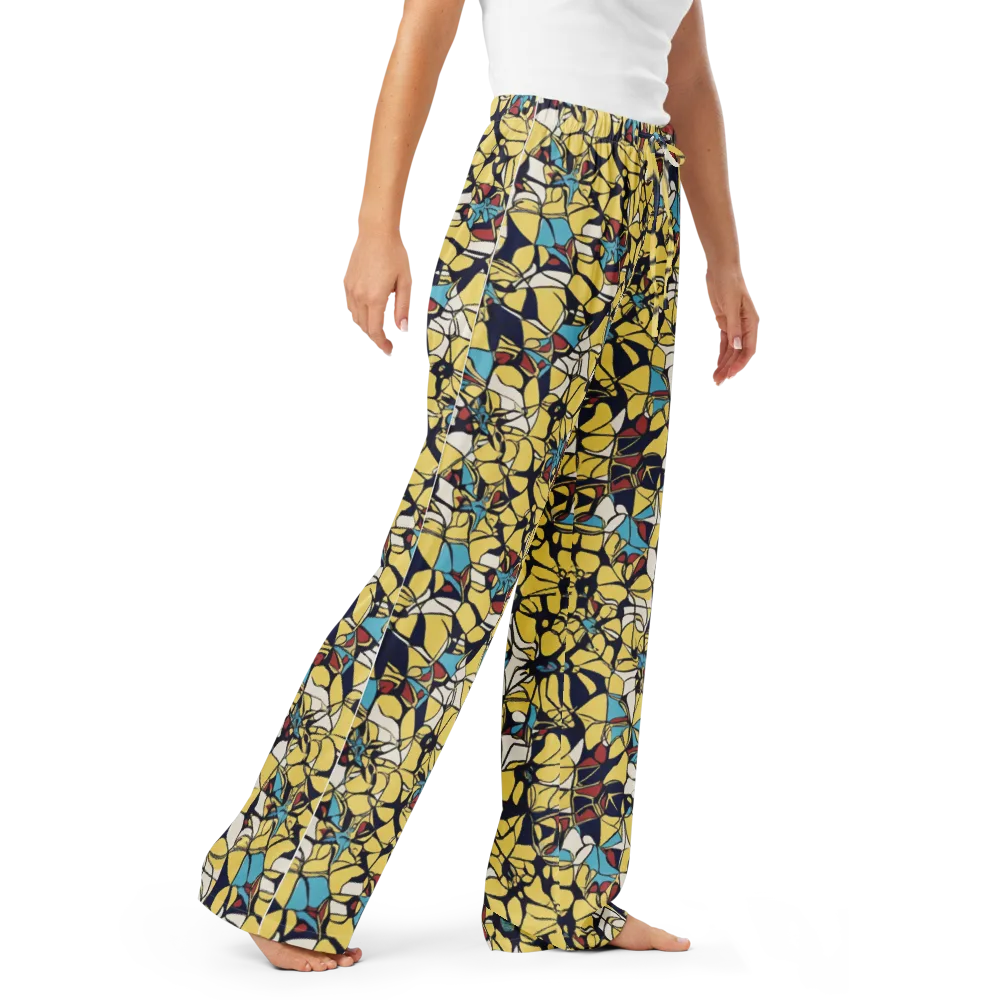 Sunlit Mosaic on Women's Pajama Pants — Right Front