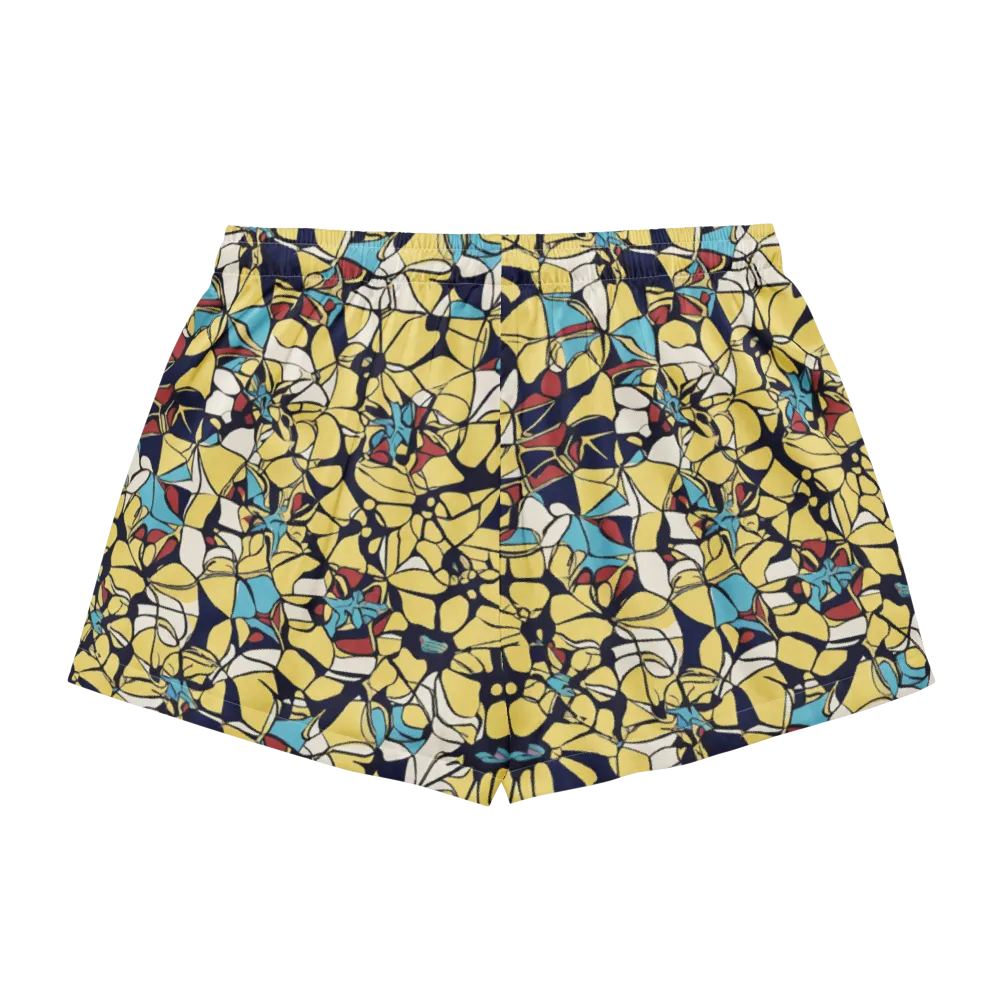 Sunlit Mosaic on Women's Pajama Shorts — Back