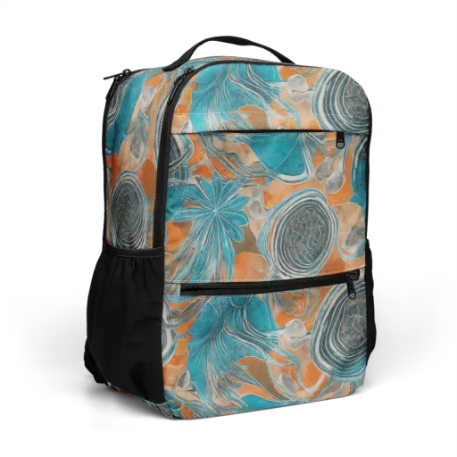 Turquoise Undertow on a Utility Backpack