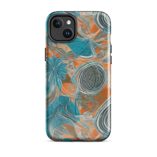 Turquoise Undertow on a MagSafe Tough Case for iPhone®