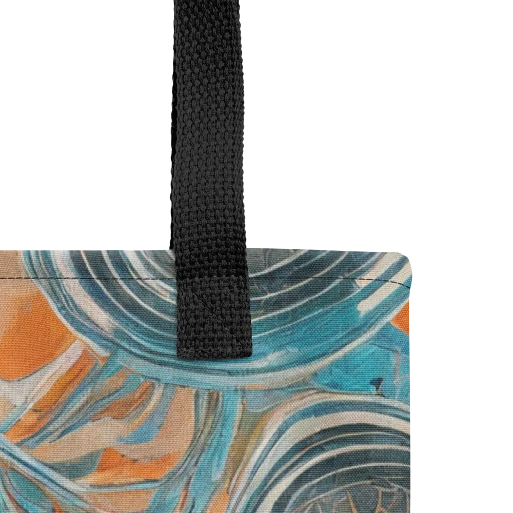 Turquoise Undertow on Tote Bag — Product details