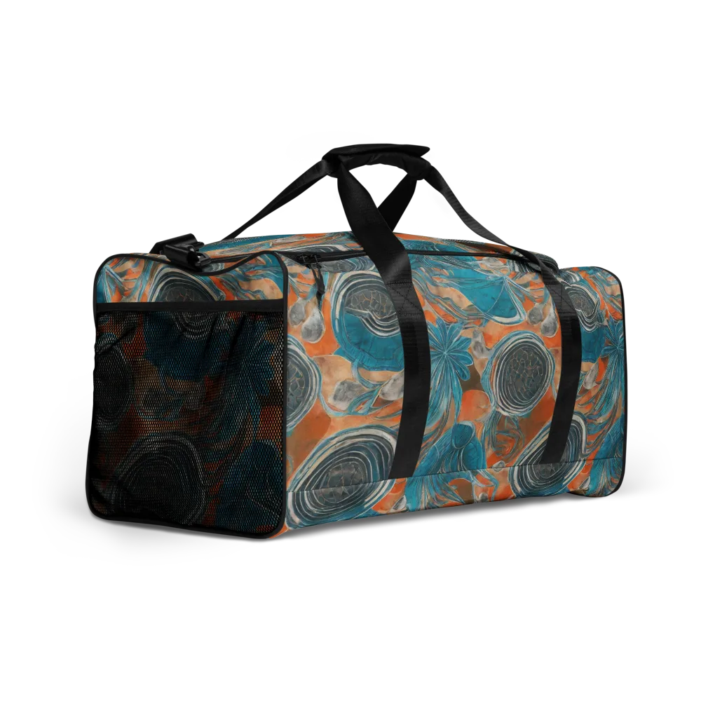 Turquoise Undertow on Duffle Bag — Right Front