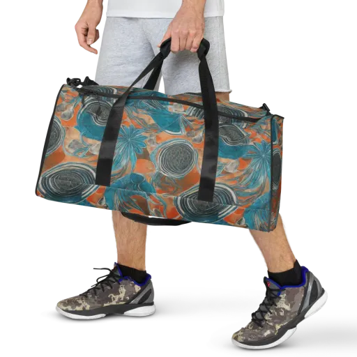 Turquoise Undertow on a Duffle Bag