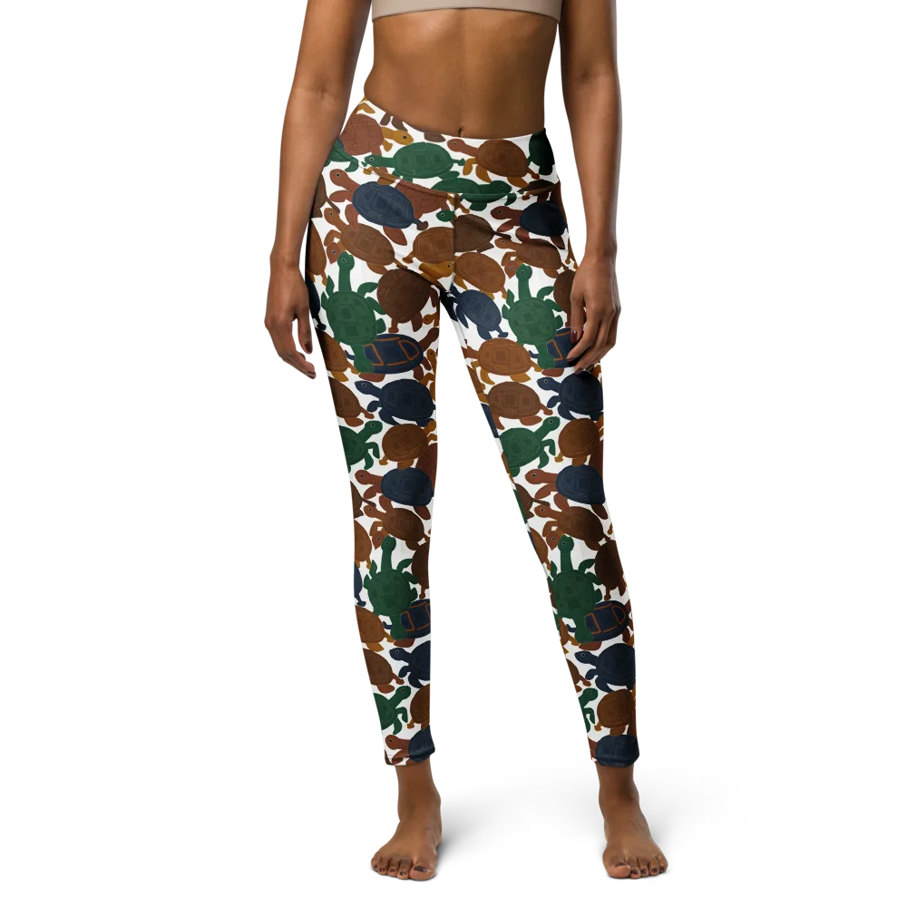 Carapace Club on Yoga Leggings — Front