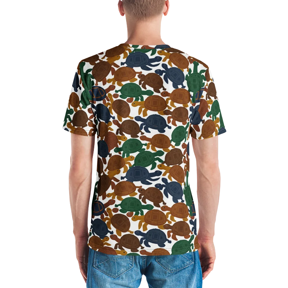 Carapace Club on Men's Crew Neck T-Shirt — Back