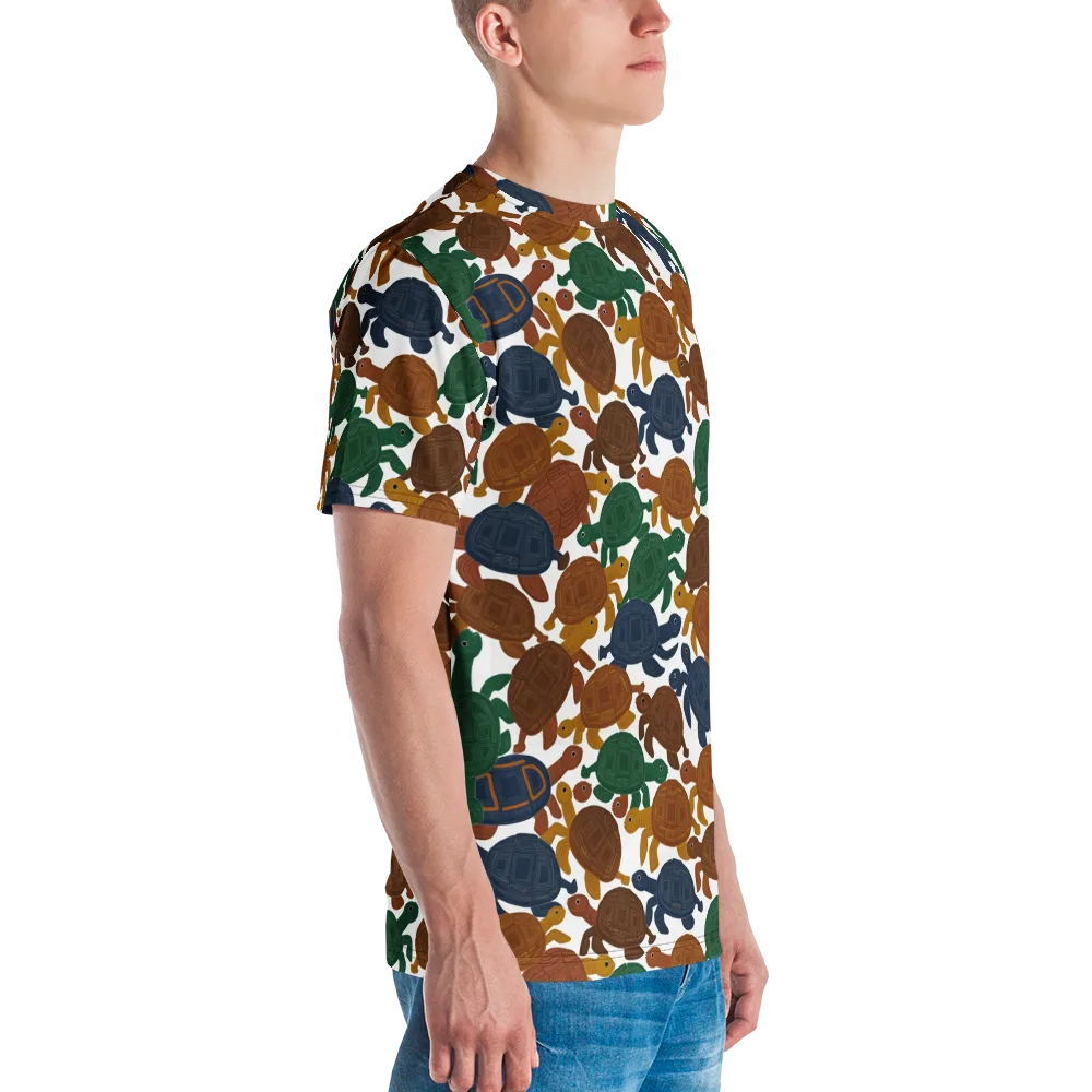 Carapace Club on Men's Crew Neck T-Shirt — Right