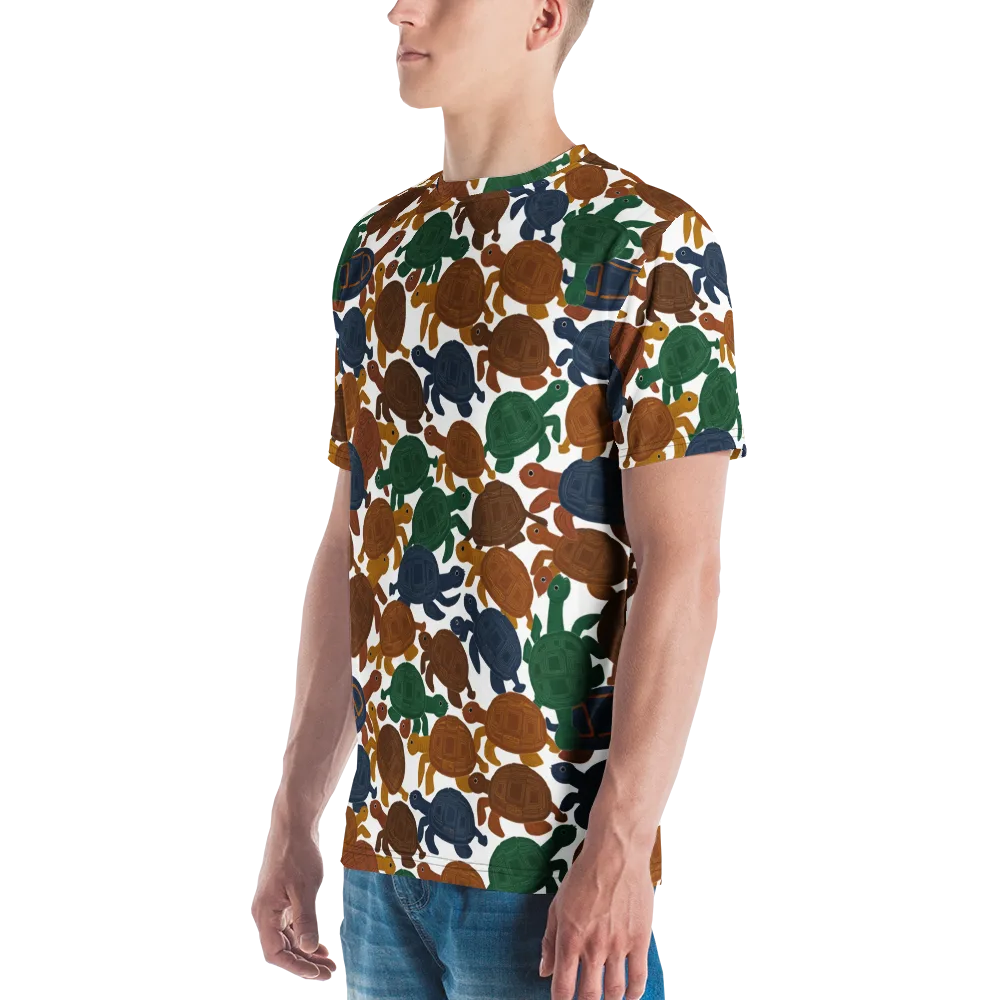 Carapace Club on Men's Crew Neck T-Shirt — Left