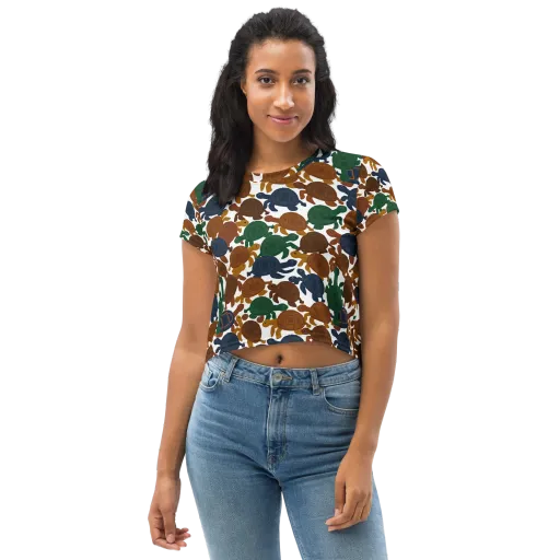 Carapace Club on a Crop Tee