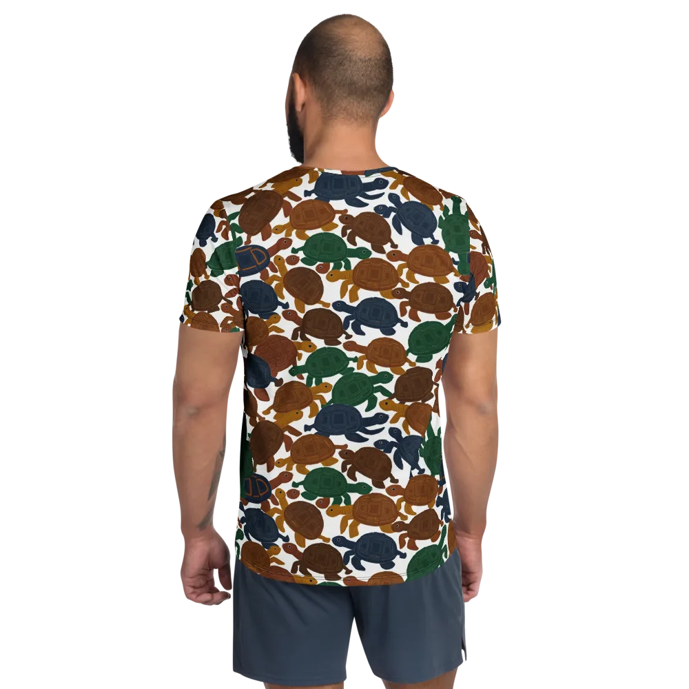 Carapace Club on Men's Athletic T-Shirt — Back