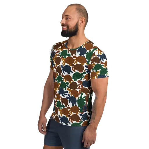 Carapace Club on a Men's Athletic T-Shirt