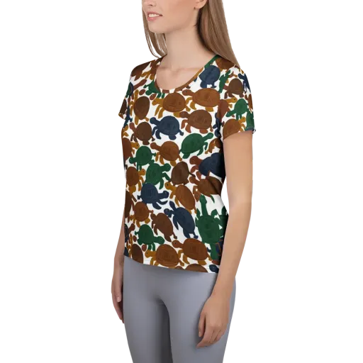 Carapace Club on a Women's Athletic T-Shirt