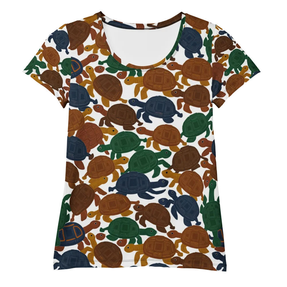 Carapace Club on Women's Athletic T-Shirt — Front