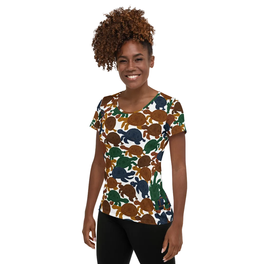 Carapace Club on Women's Athletic T-Shirt — Left