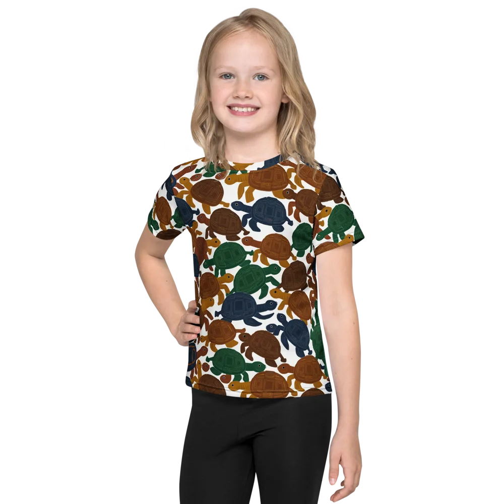 Carapace Club on Kids Crew Neck T-Shirt — Front