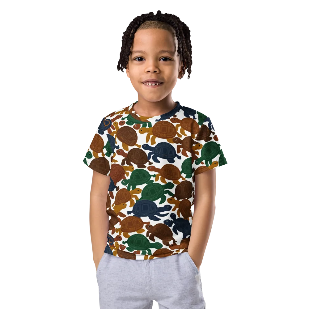 Carapace Club on Kids Crew Neck T-Shirt — Front