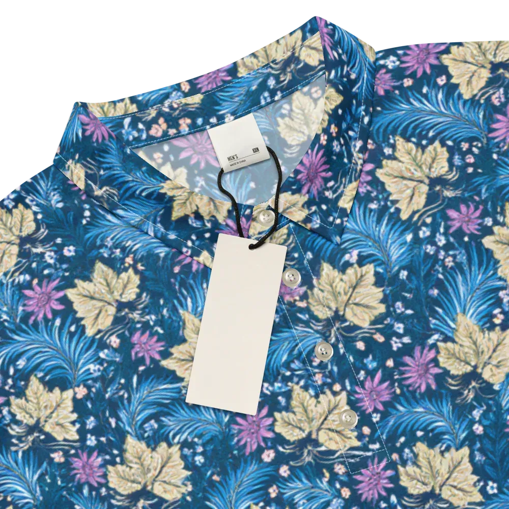 Midnight Meadow on Men's Slim Fit Polo Shirt — Product details