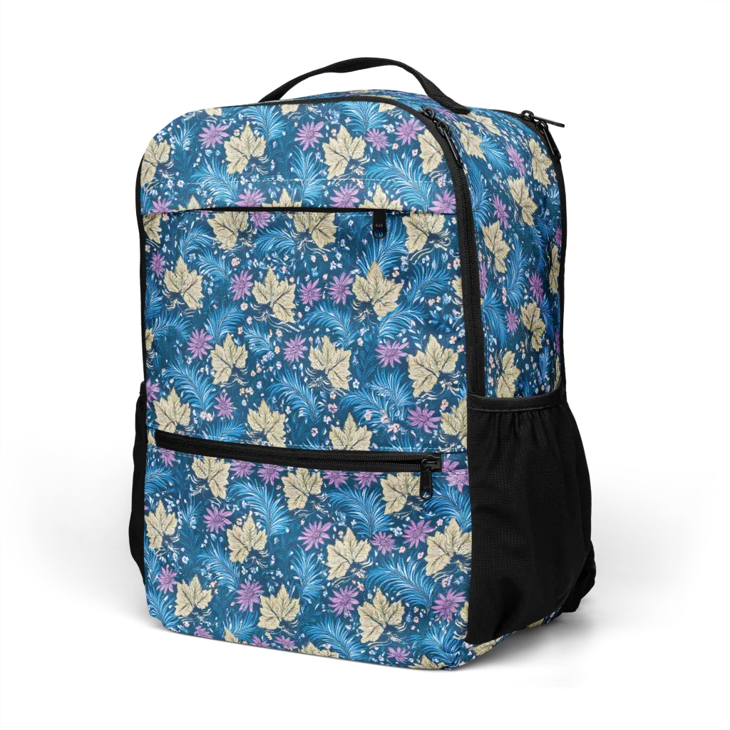 Midnight Meadow on Utility Backpack — Left Front