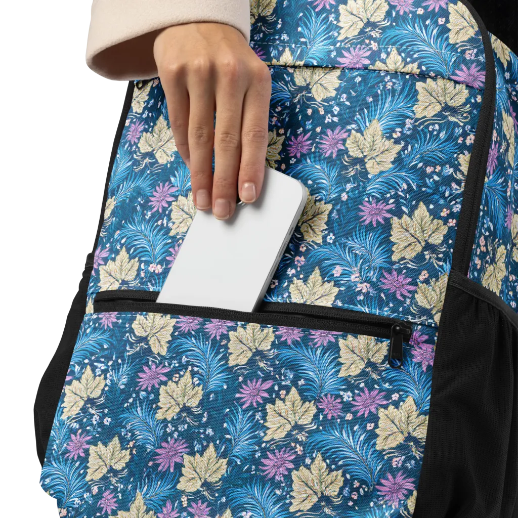 Midnight Meadow on Utility Backpack — Product details